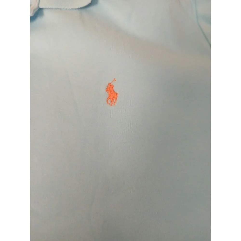Ralph Lauren Polo Shirt Men 3XB  Light Blue Pony Short Sleeve Classic Fit Preppy